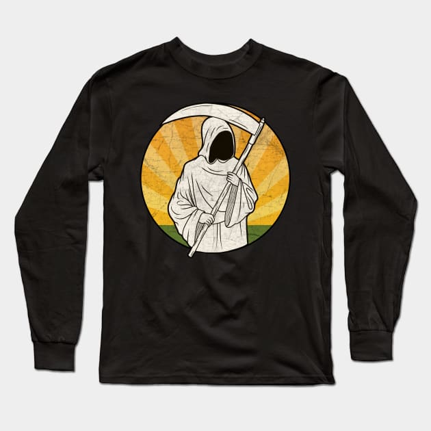 Grim Reaper Long Sleeve T-Shirt by valentinahramov